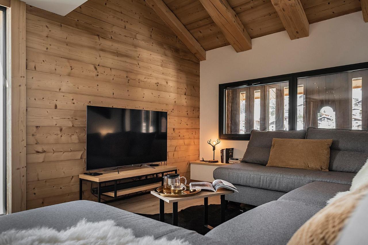 Spacieux Duplex Avec Vue La Clusaz Exterior foto